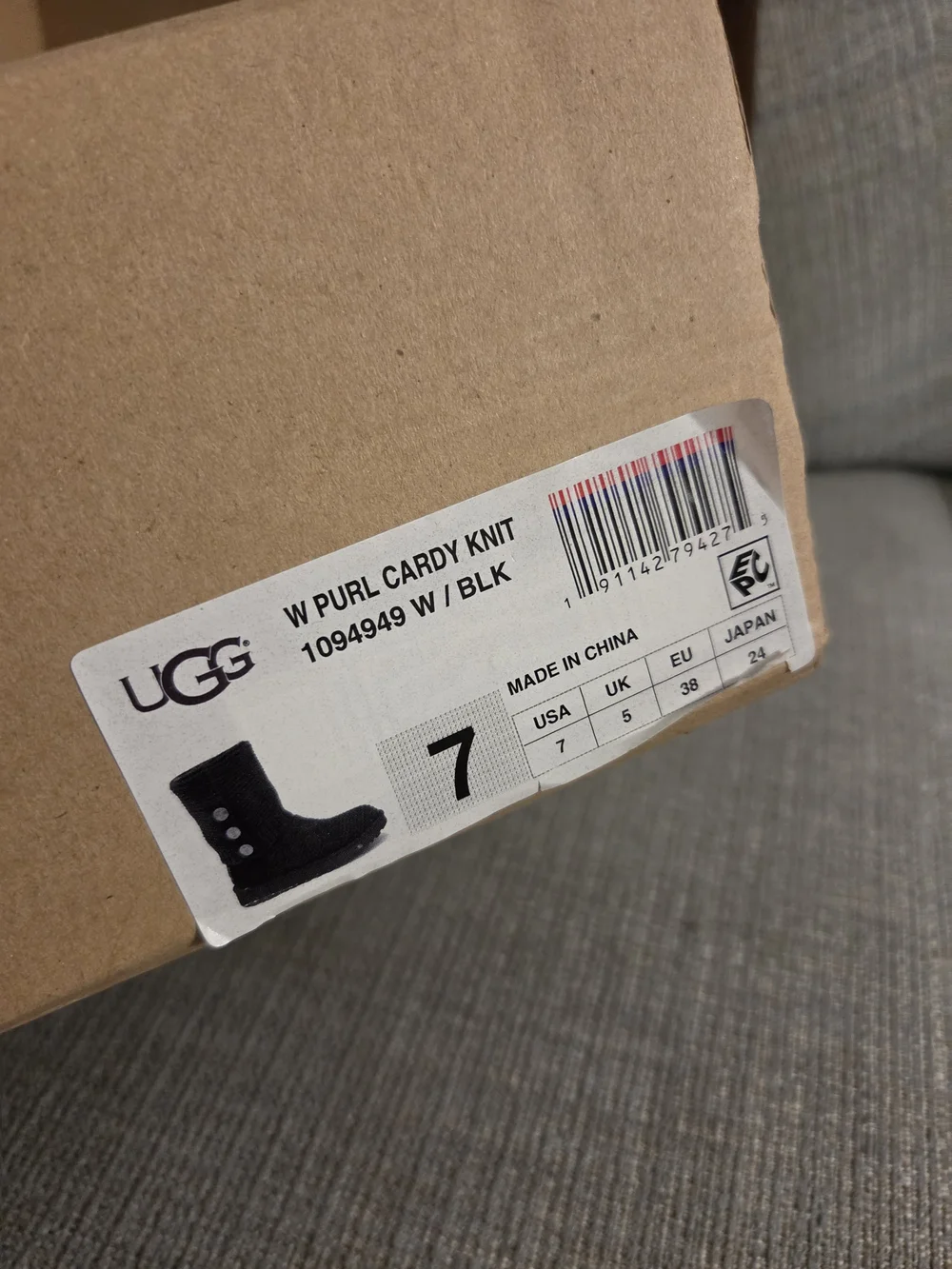 UGG Men's Black Knit Slip-On Loafers - Comfortable Everyday Shoes